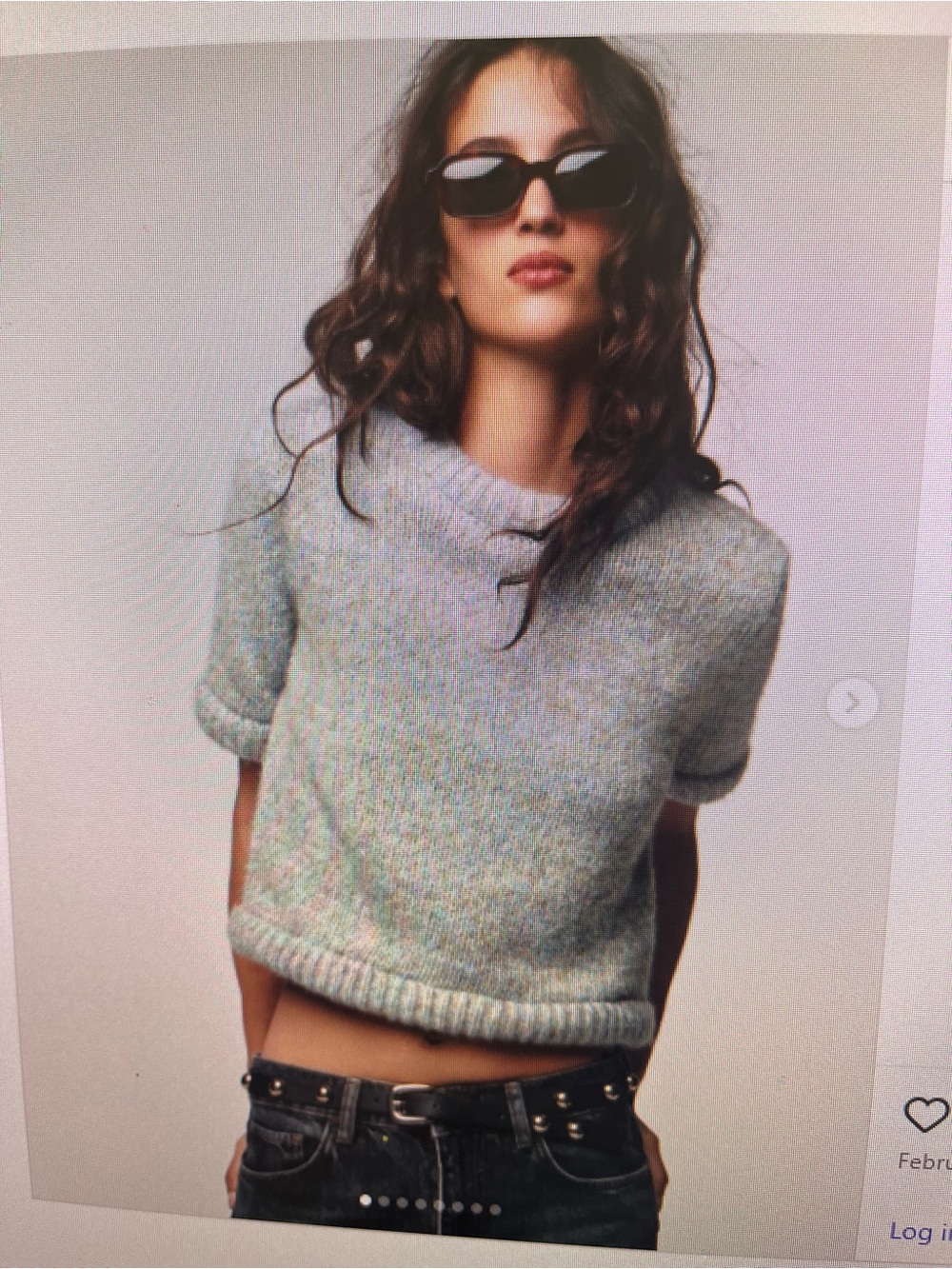 ZARA SHORT SLEEVE KNIT SWEATER SZ M - Picture 2 of 3